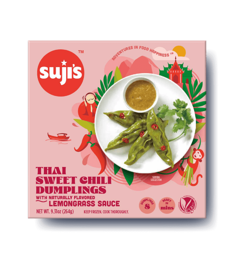 Thai Sweet Chili Dumplings with Lemongrass Sauce